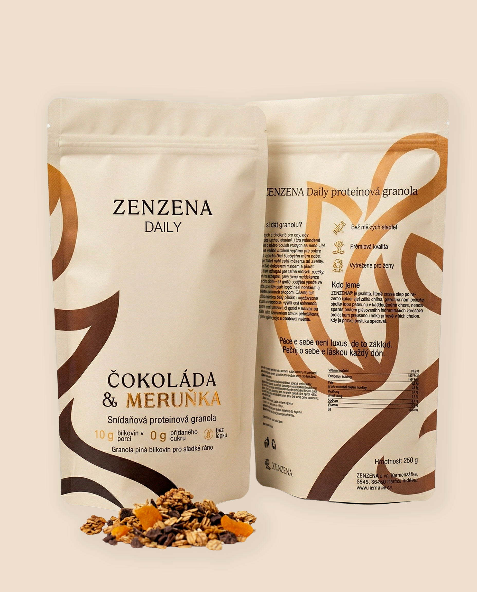 Proteinová granola Čokoláda & Meruňka